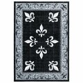 United Weavers Of America 2 ft. 7 in. x 7 ft. 4 in. Bristol Casselton Black Rectangle Runner Rug 2050 11070 28C